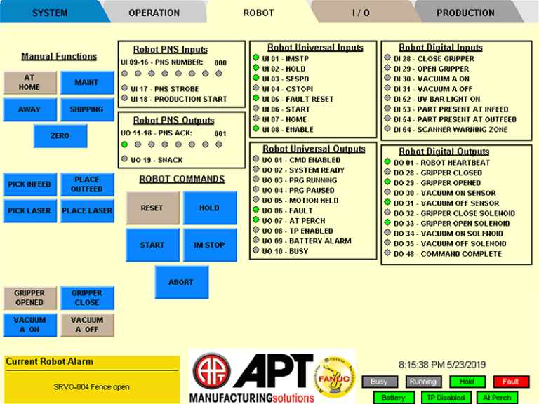 Robotic System Integration - APT Manufacturing Solutions